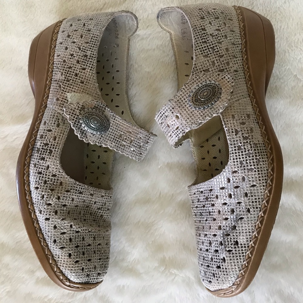 Rieker Antistress Mary Jane Leather Shoes Size 9